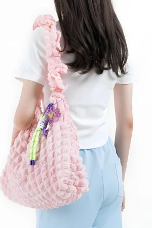 Soft Girl Quilted Ruched Hobo Bag