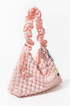 Soft Girl Quilted Ruched Hobo Bag