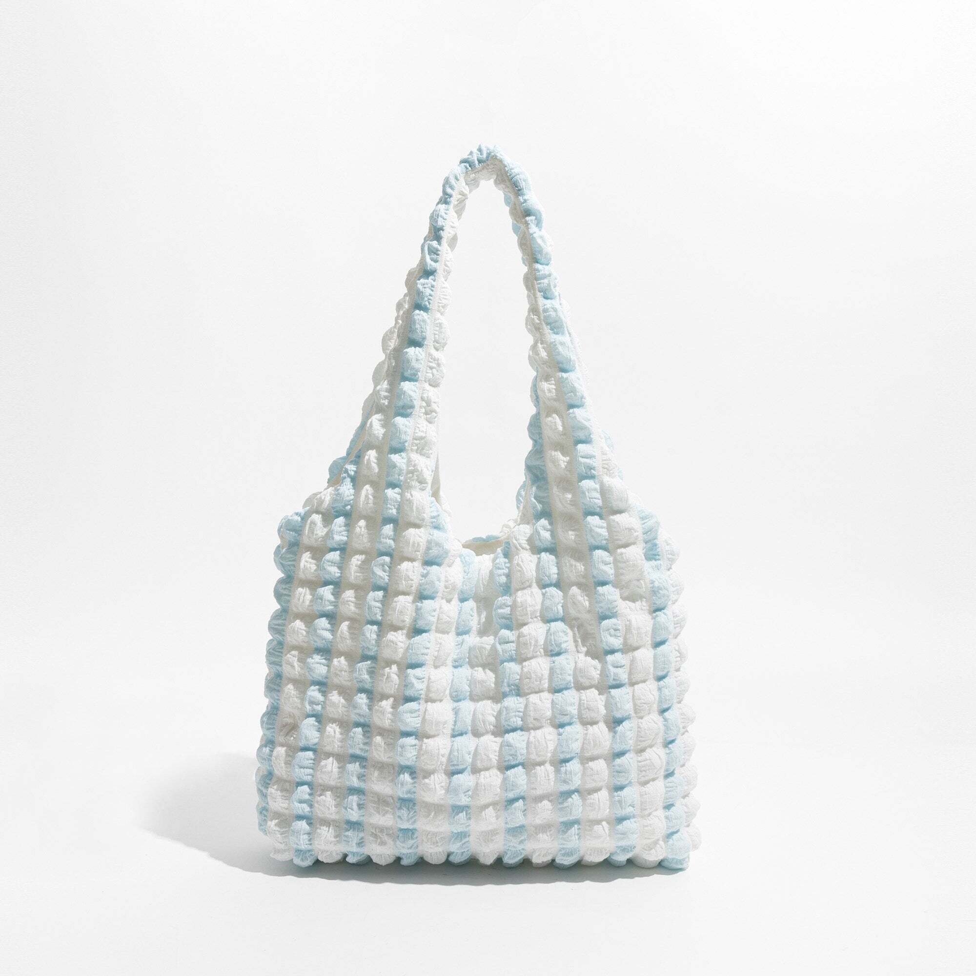 Soft Girl Quilted Striped Handbag Soft Girl Quilted Striped Handbag