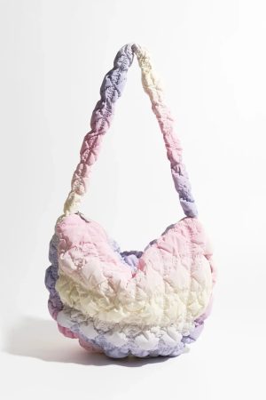Soft Girl Rainbow Quilted Bag