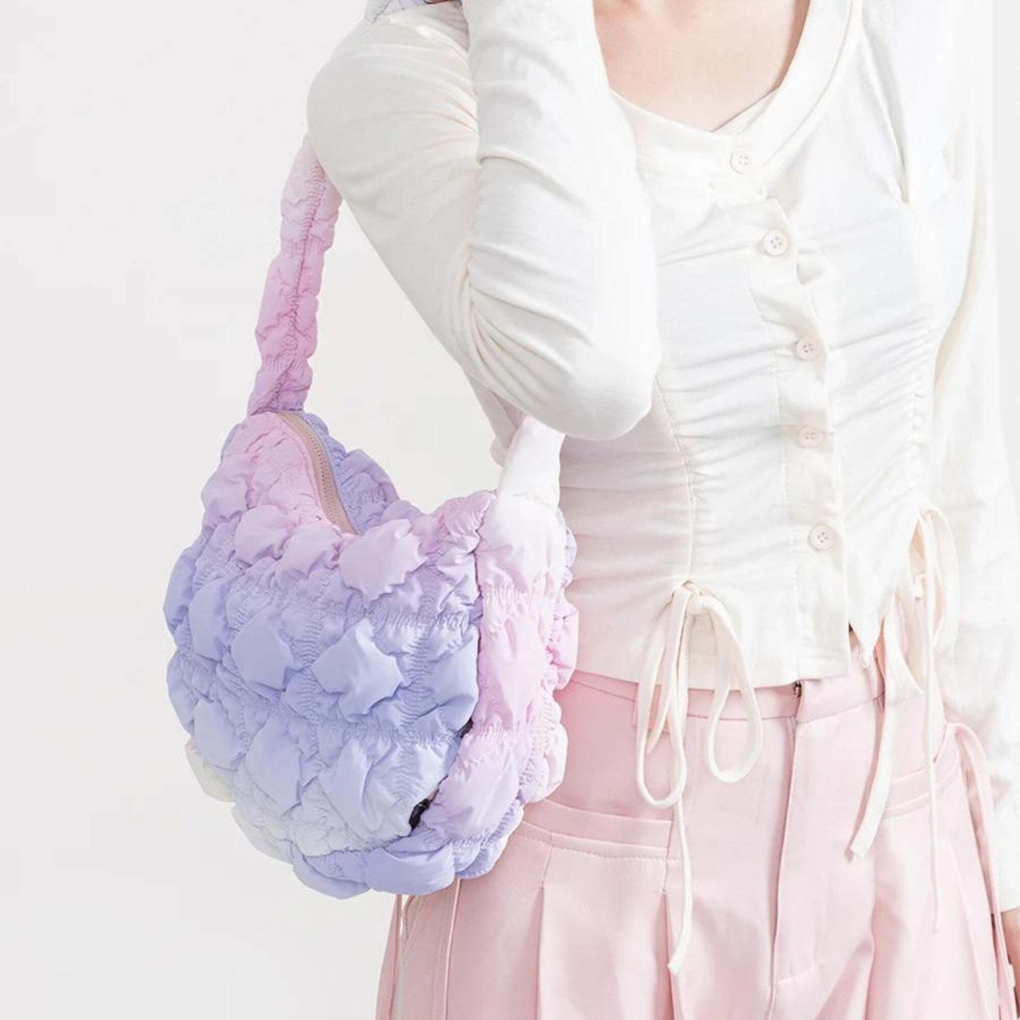 Soft Girl Rainbow Quilted Bag Soft Girl Rainbow Quilted Bag