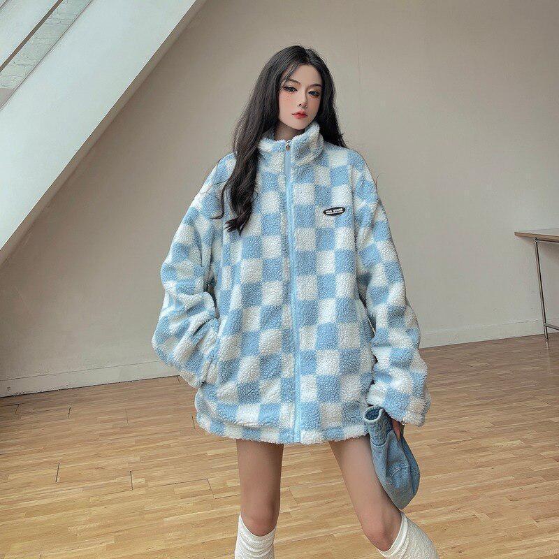 Soft Girl Reversible Checkered Jacket Soft Girl Reversible Checkered Jacket