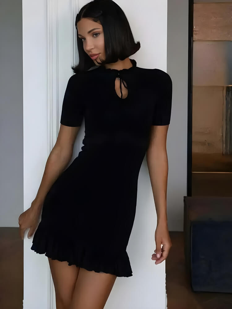 Soft Girl Ribbed Mini Dress Soft Girl Ribbed Mini Dress