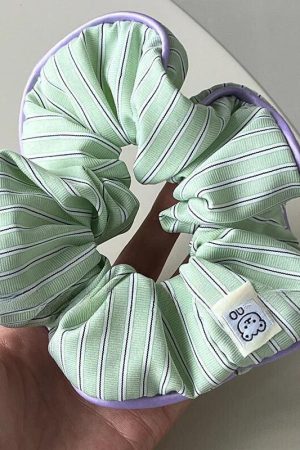Soft Girl Striped Scrunchies