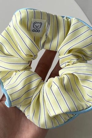 Soft Girl Striped Scrunchies