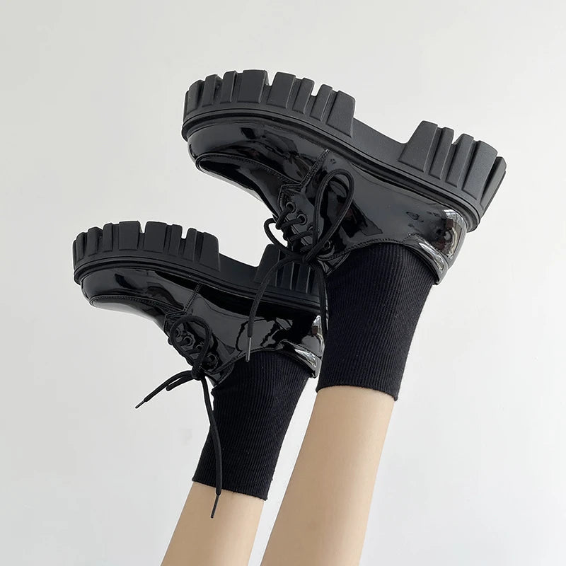 Soft Grunge Chunky Platform Oxford Shoes Soft Grunge Chunky Platform Oxford Shoes