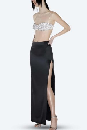 Sparkle Rhinestone Bra Crop Top