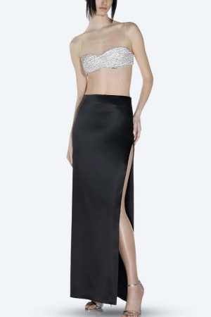 Sparkle Rhinestone Bra Crop Top