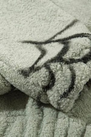 Spider Full Zip-Up Teddy Hoodie Jacket