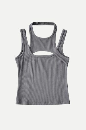 Sporty Asymmetric Tank Top