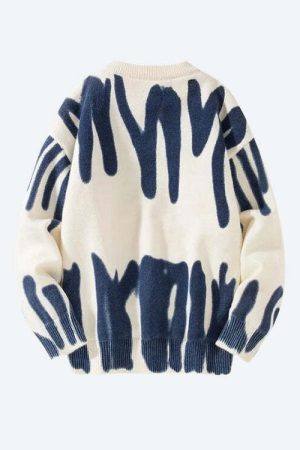 Spray Paint Soft Touch Knitted Sweater