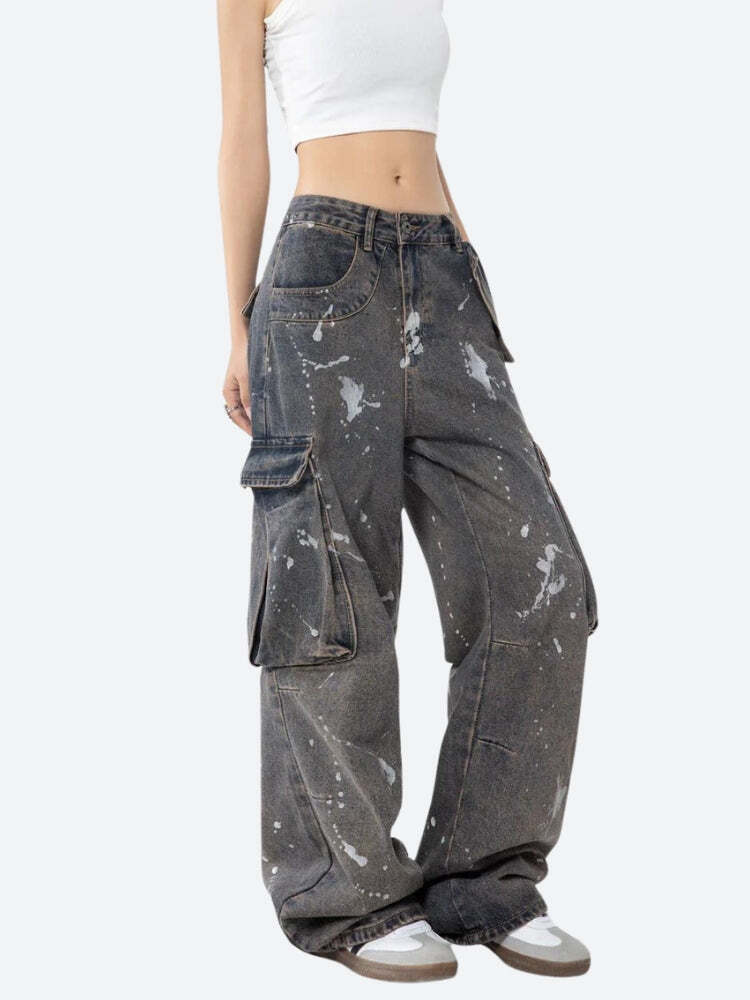 Stained Cargo Jeans Stained Cargo Jeans