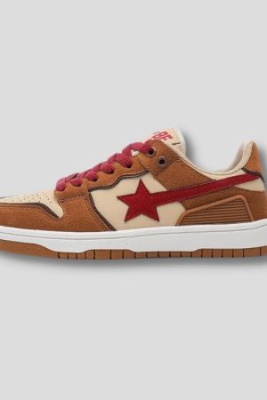 Star Embroidered Multicolor Sneakers