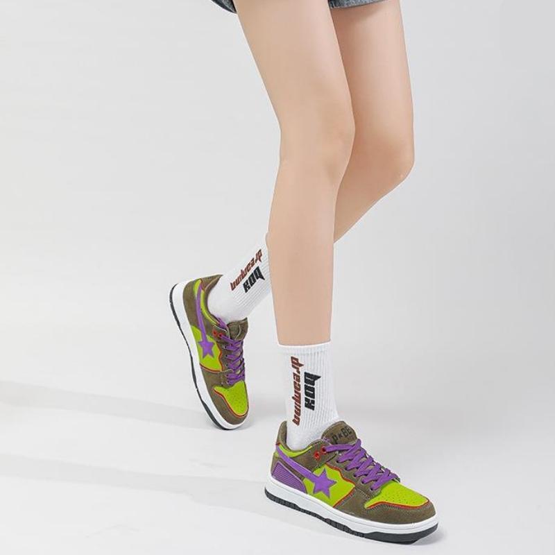 Star Embroidered Multicolor Sneakers Star Embroidered Multicolor Sneakers
