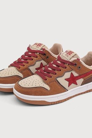 Star Embroidered Multicolor Sneakers