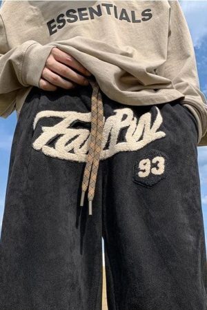 Star Patchwork Wide Leg Sweatpants