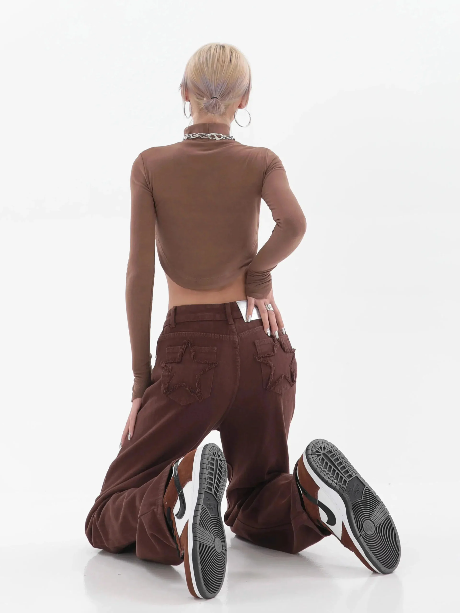 Star Pockets Wide Leg Jeans Star Pockets Wide Leg Jeans