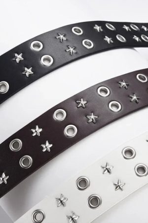 Star Studded Belt with Chain