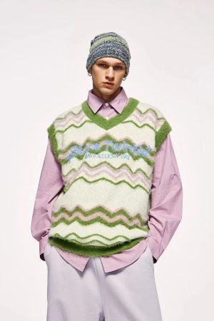 Stars Twinkle Fluffy Sweater Vest