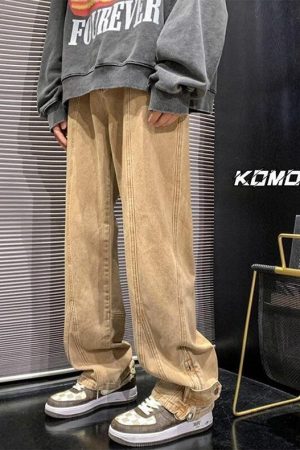 Straight Leg Baggy Jeans