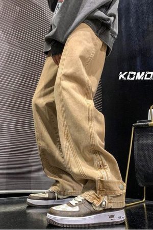 Straight Leg Baggy Jeans