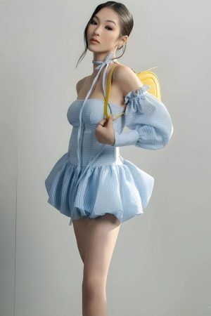 Strapless Bubble Mini Dress