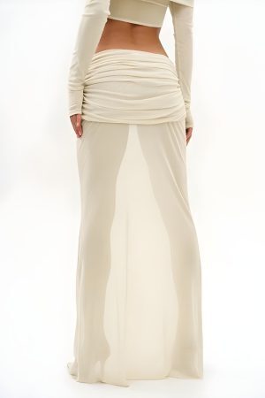 Strapless Top & Maxi Skirt Two Piece Set