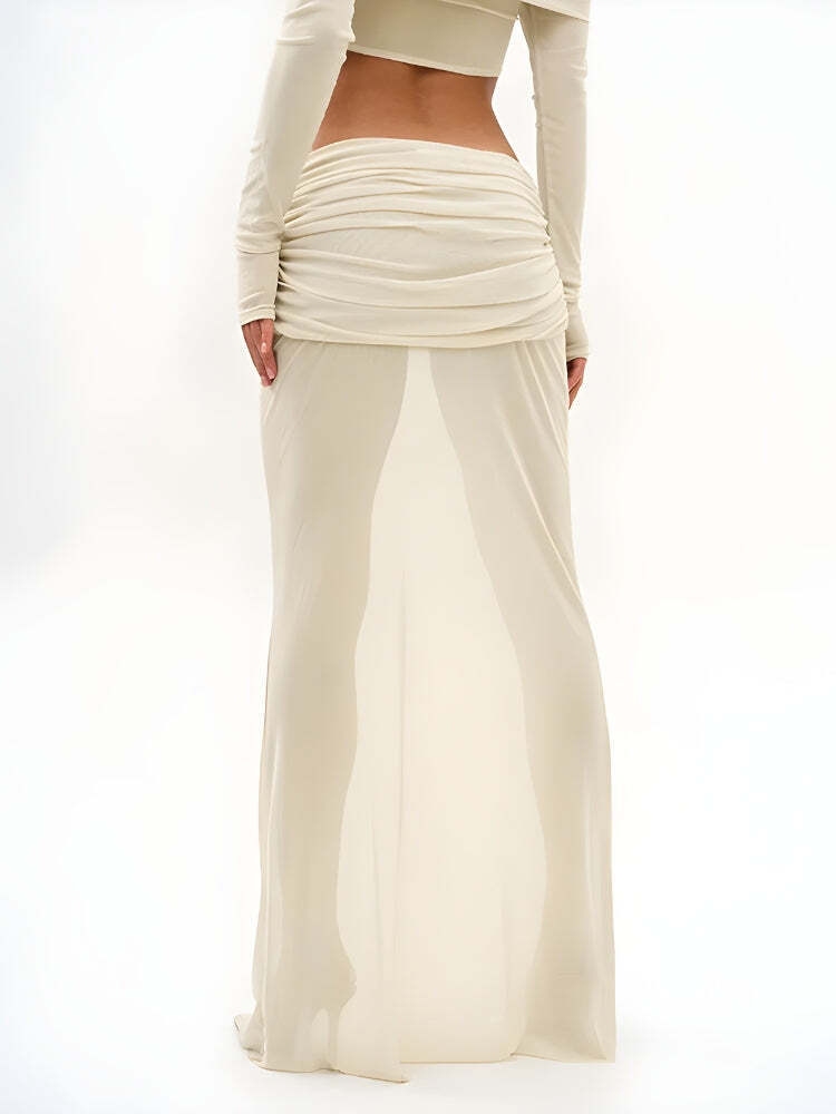 Strapless Top & Maxi Skirt Two Piece Set Strapless Top & Maxi Skirt Two Piece Set