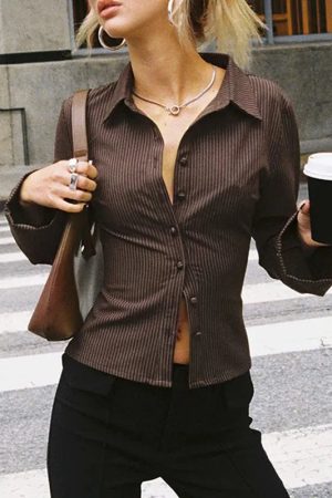 Striped Button Down Shirt