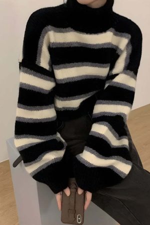 Striped Cropped Sweater
