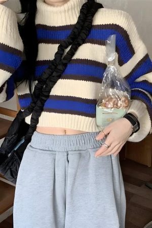 Striped Cropped Sweater