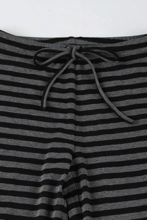 Striped Flare Sweatpants