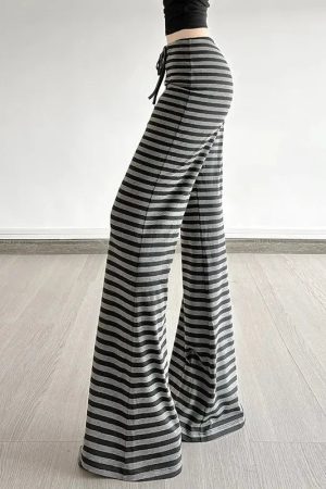 Striped Flare Sweatpants