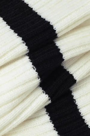 Striped Knitted Crop Top