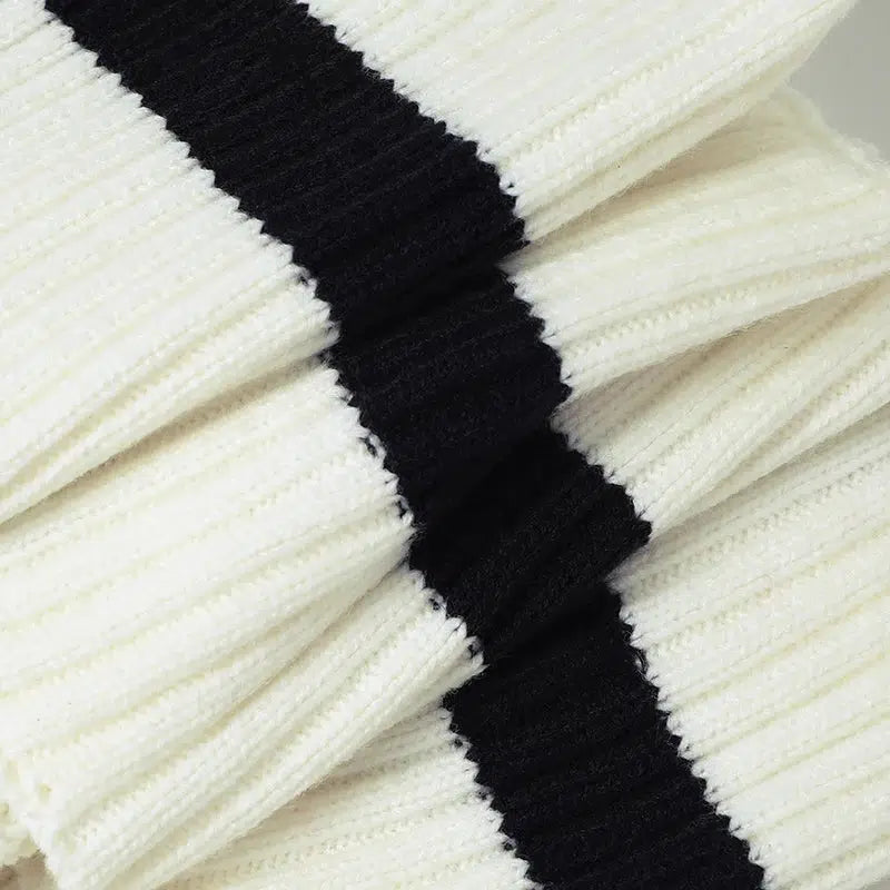 Striped Knitted Crop Top Striped Knitted Crop Top