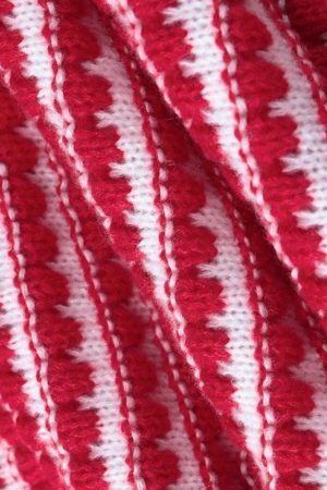 Striped Knitted Mini Dress