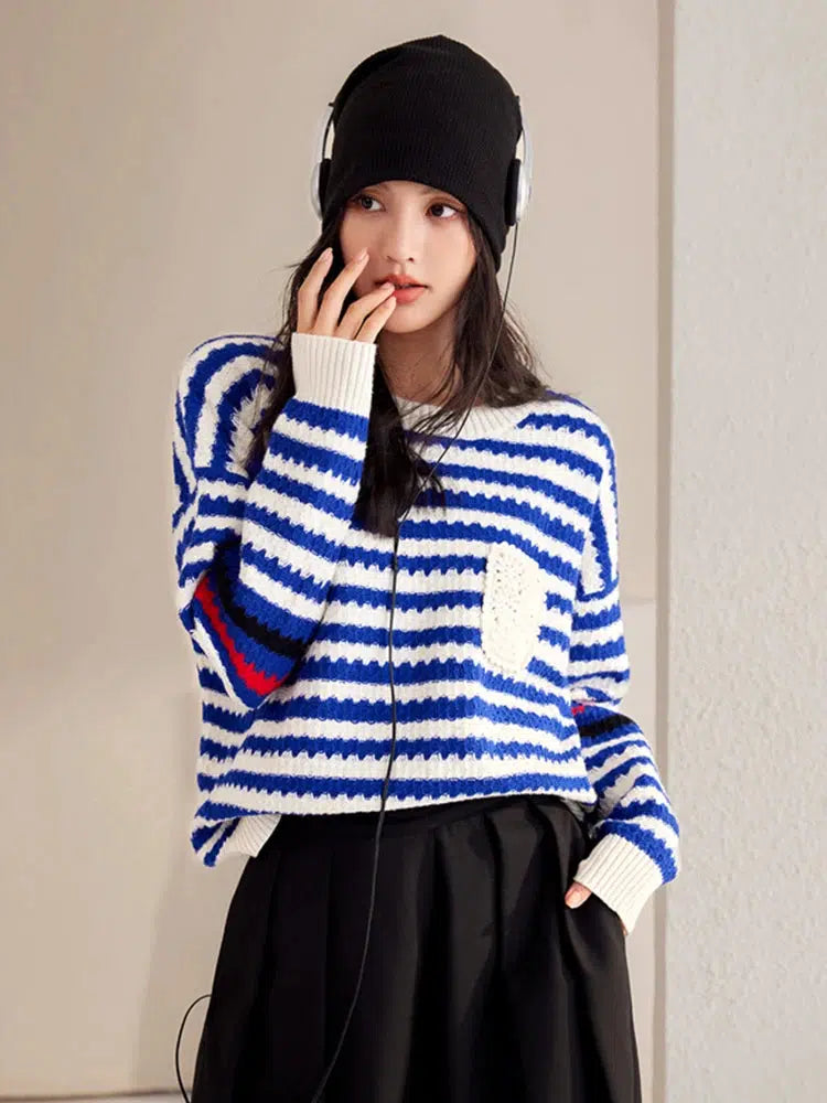 Striped Knitted Sweater Striped Knitted Sweater