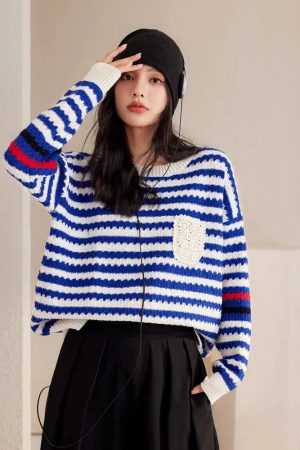 Striped Knitted Sweater