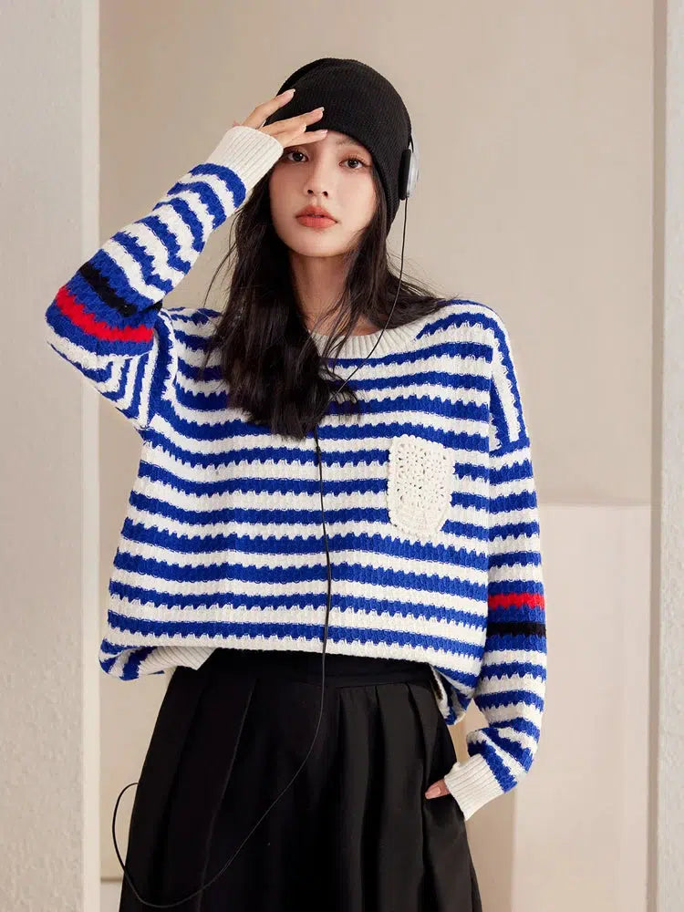 Striped Knitted Sweater Striped Knitted Sweater