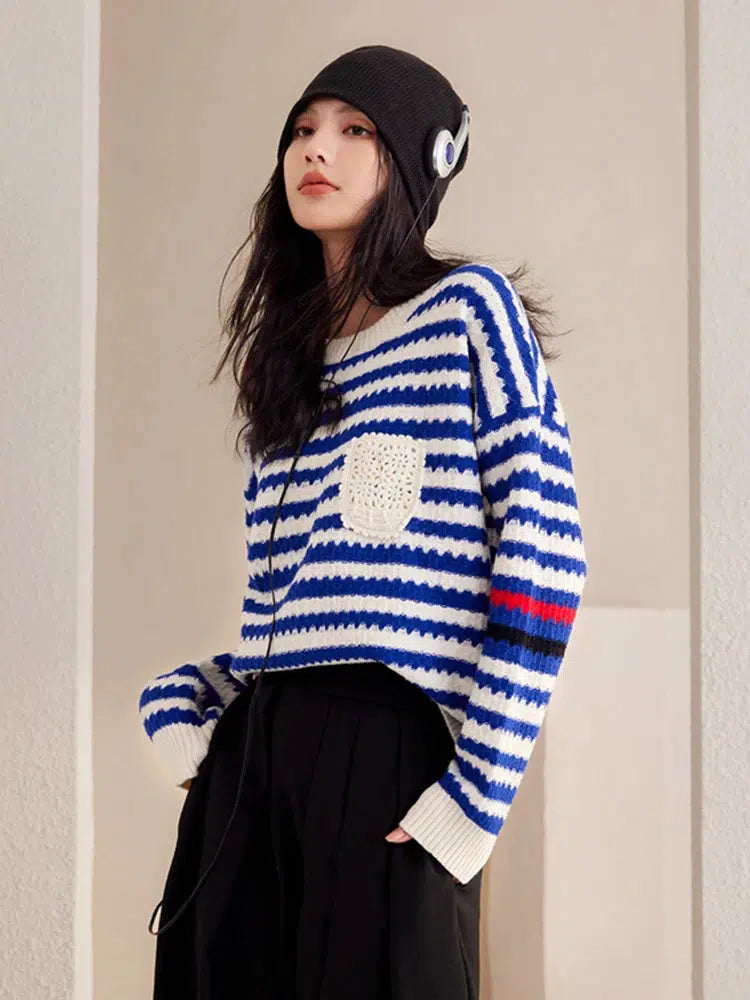 Striped Knitted Sweater Striped Knitted Sweater