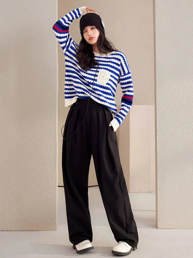 Striped Knitted Sweater Striped Knitted Sweater