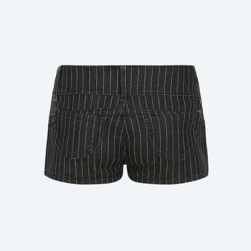 Striped Micro Shorts Striped Micro Shorts