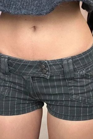 Striped Micro Shorts