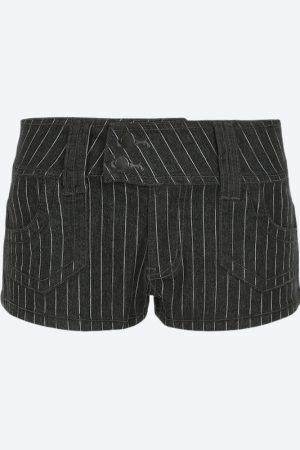 Striped Micro Shorts
