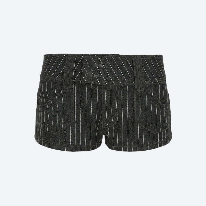 Striped Micro Shorts Striped Micro Shorts