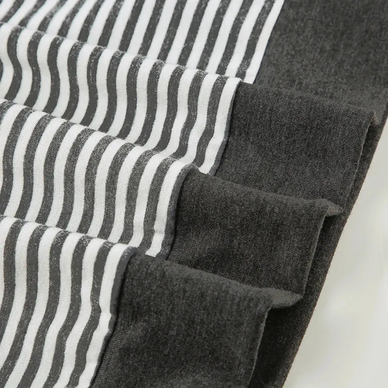 Striped Neck Tie Top Striped Neck Tie Top