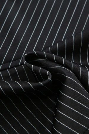 Striped Office Mini Skirt