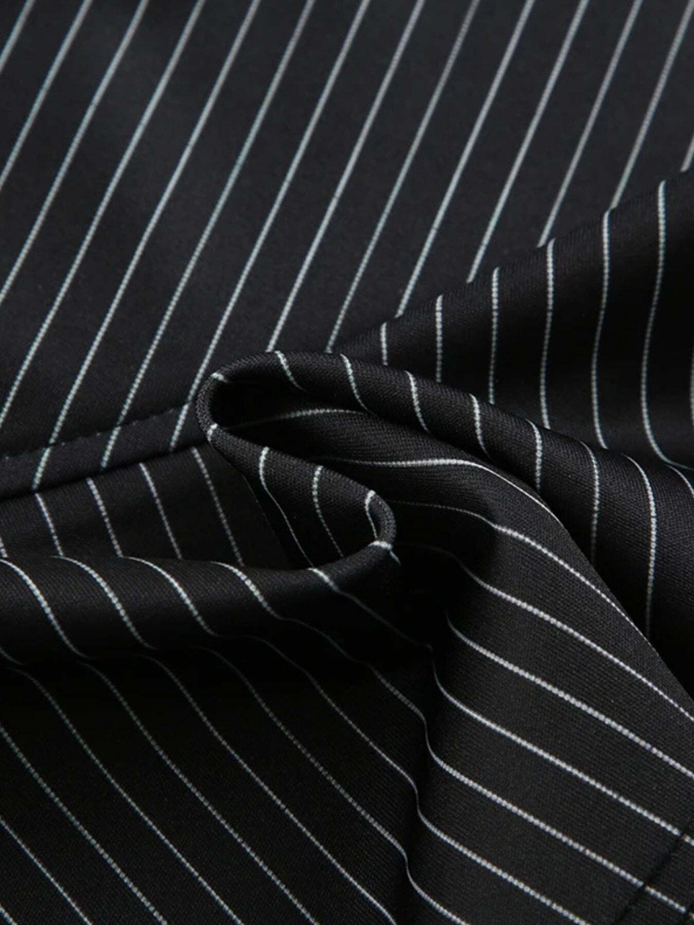 Striped Office Mini Skirt Striped Office Mini Skirt