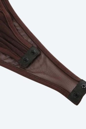 Striped Sheer Bodysuit