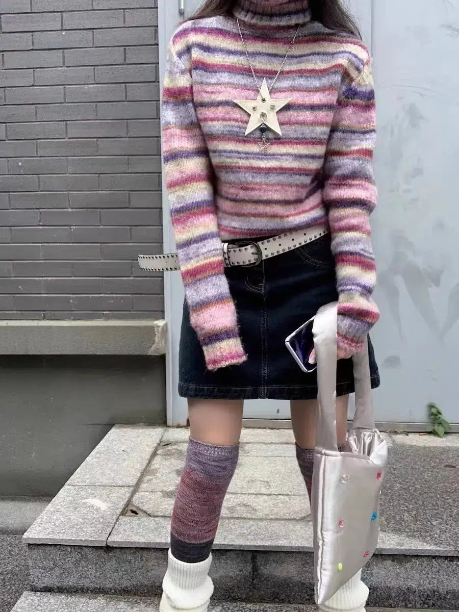 Striped Turtleneck Sweater Striped Turtleneck Sweater